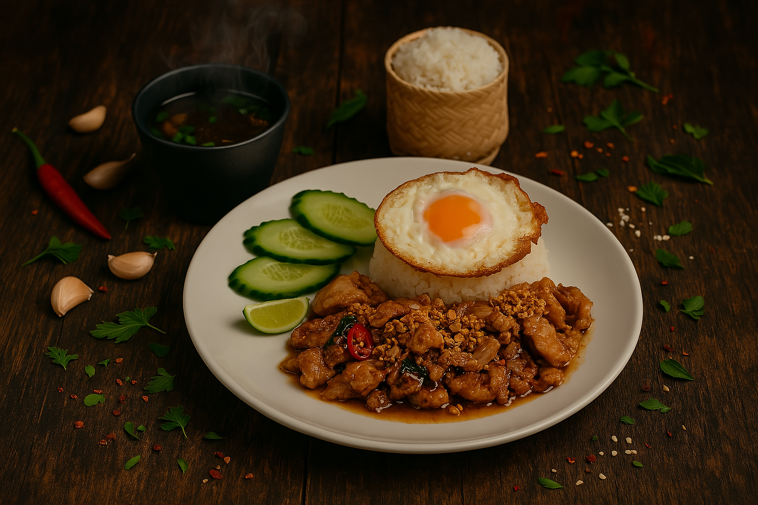 Moo Kratien z wieprzowiną